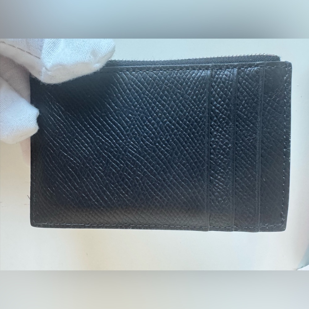 Celine Black Textured Leather Card Pouch - Picture 8 of 11